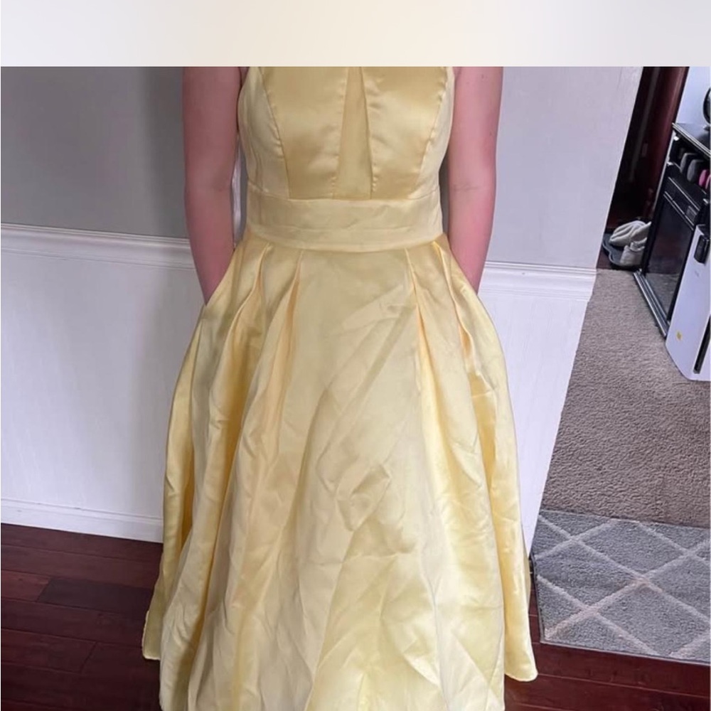 Elegant Yellow Prom Dress